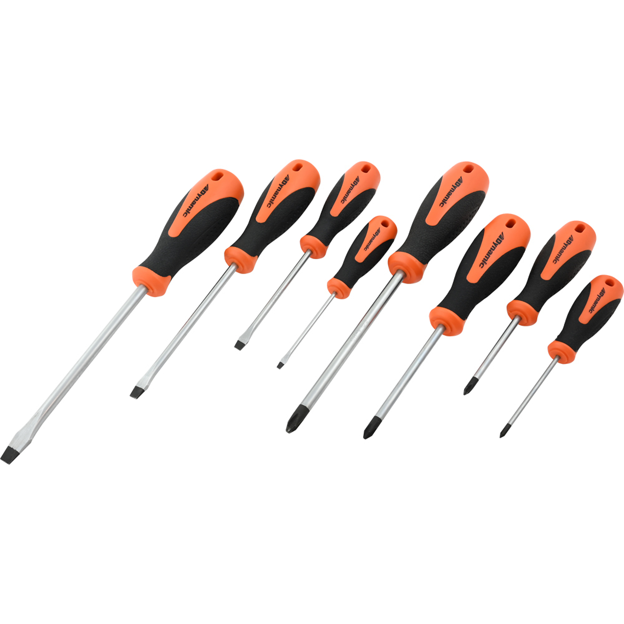 Dynamic Tools 8 Piece Assorted Screwdriver Set, Comfort Grip Handles